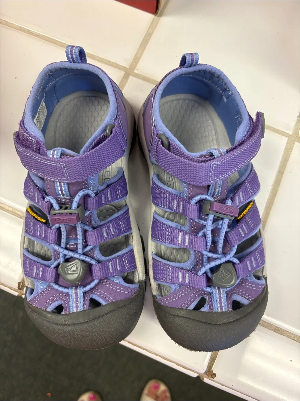 KEEN Kids Purple & Light Blue Closed-Toe Outdoor Sandals